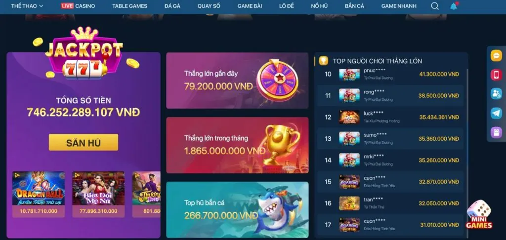 Hoàn trả hàng ngày tại tot88 nổ hũ